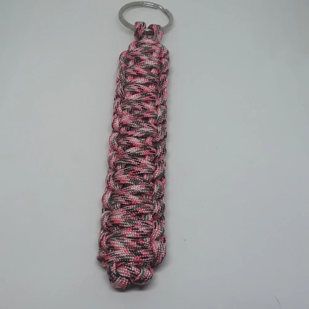 double layer paracord keychain